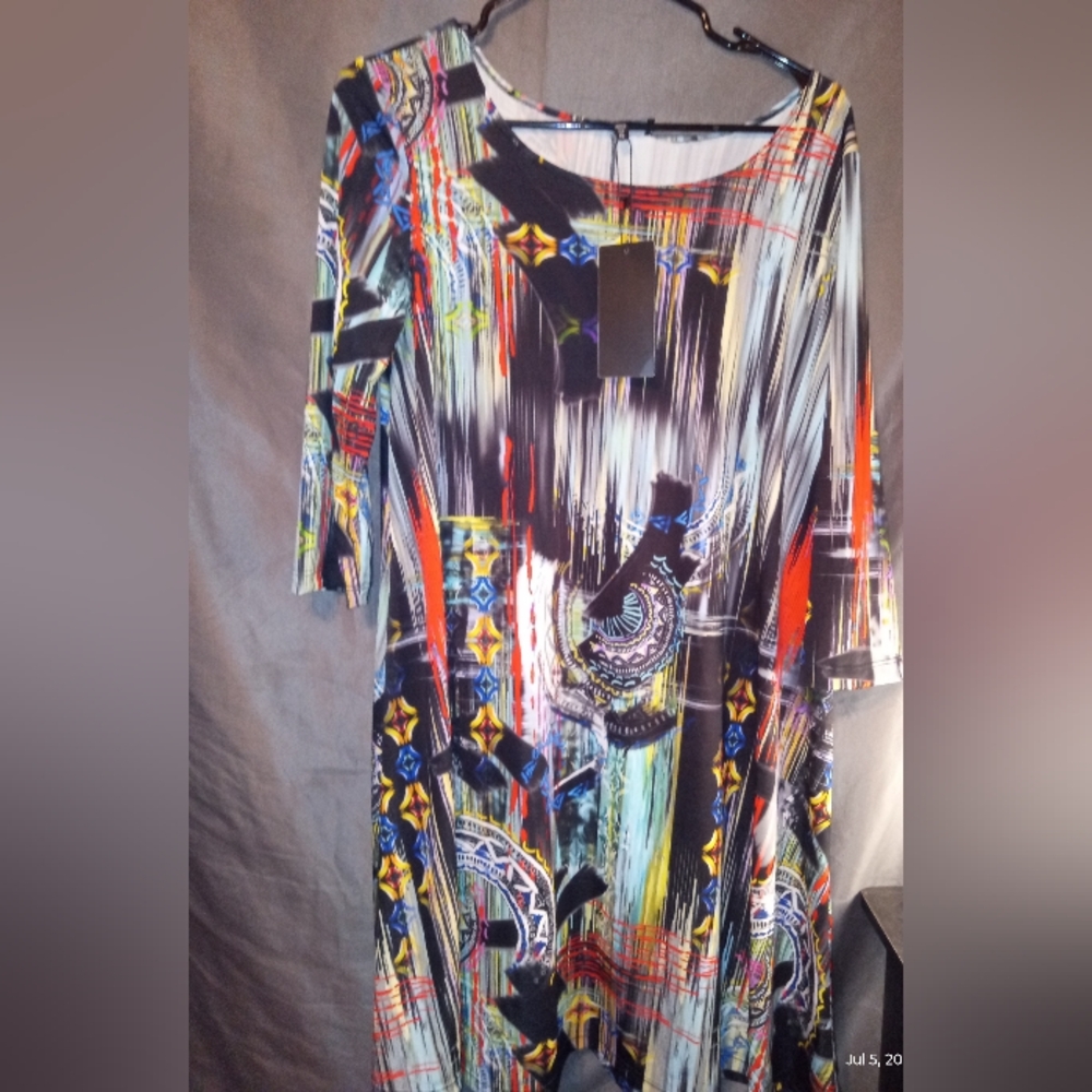 LBisse multicolored mini dress